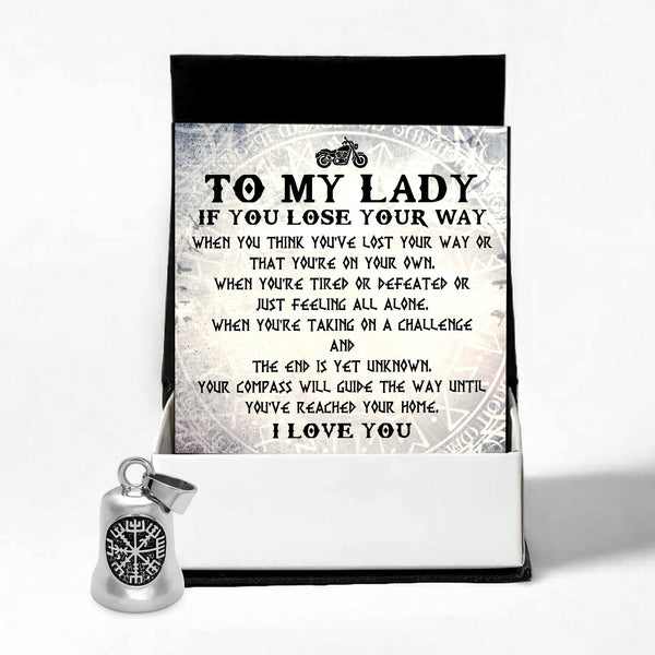 Personalized Viking Compass Bell - Biker - To My Lady - Your Compass Will Guide The Way - Ragnzv13002