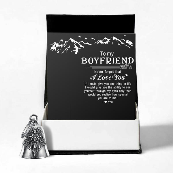Personalized Angel Wings Motorcycle Bell - Biker - To My Boyfriend - How Special You Are To Me - Ragnme12003