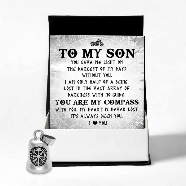 Personalized Viking Compass Bell - Biker - To My Son - You Are My Compass - Ragnzv16008