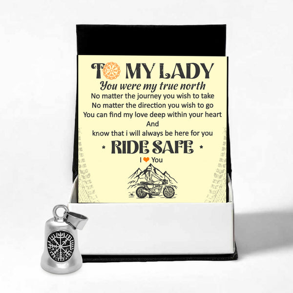 Personalized Viking Compass Bell - Biker - To My Lady - You Were My True North - Ragnzv13006
