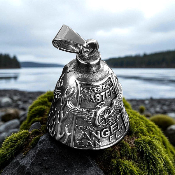 Never Ride Faster Bell - A Promise of Good Fortune and Safe Journeys for Biker - Ragbbw