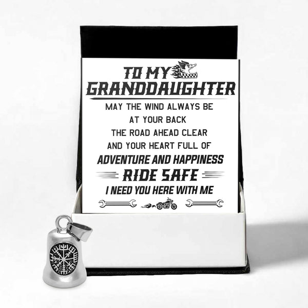 Personalized Viking Compass Bell - Biker - To My Granddaughter - May Your Heart Full Of Adventure And Happiness - Ragnzv23003
