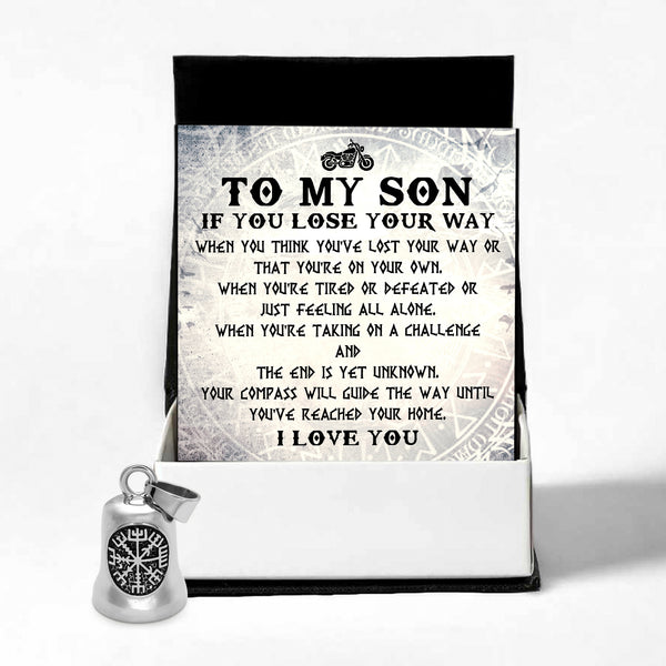 Personalized Viking Compass Bell - Biker - To My Son - Your Compass Will Guide The Way - Ragnzv16007