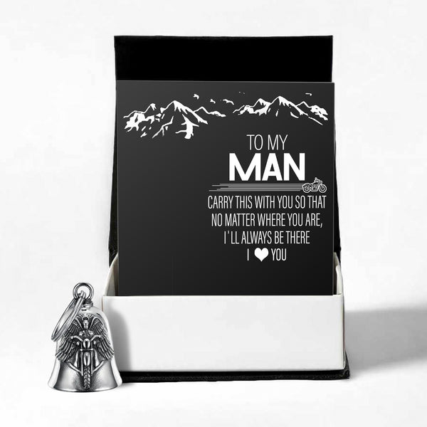 Personalized Angel Wings Motorcycle Bell - Biker - To My Man - I'll Always Be There - Ragnme26007