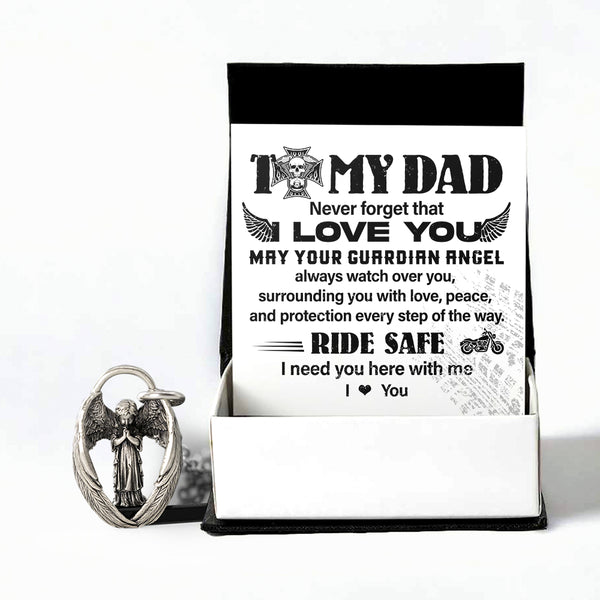 Blessing Angel Necklace - Biker - To My Dad - Never Forget That I Love You - Ragnqf18003