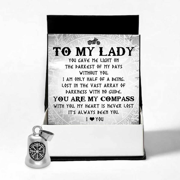 Personalized Viking Compass Bell - Biker - To My Lady - You Are My Compass - Ragnzv13003