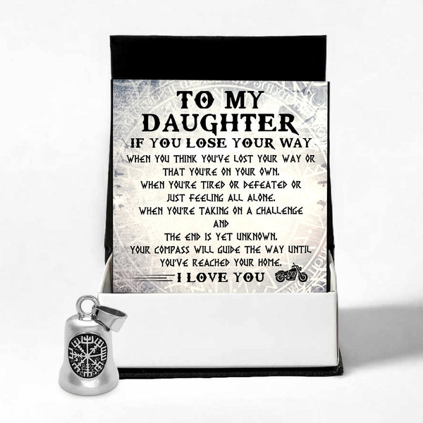 Personalized Viking Compass Bell - Biker - To My Daughter - Your Compass Will Guide The Way - Ragnzv17001