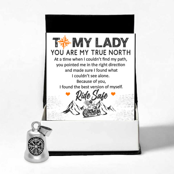 Personalized Viking Compass Bell - Biker - To My Lady - You Are My True North - Ragnzv13005