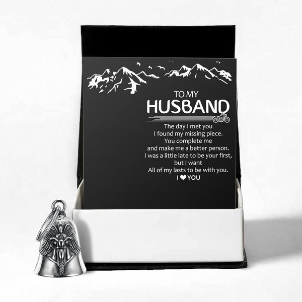 Personalized Angel Wings Motorcycle Bell - Biker - To My Husband - I Want All Of My Lasts To Be With You - Ragnme14001