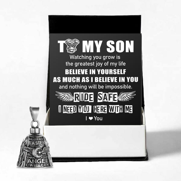Never Ride Faster Bell - Biker - To My Son - Watching You Grow Is The Greatest Joy Of My Life - Ragbbw16002