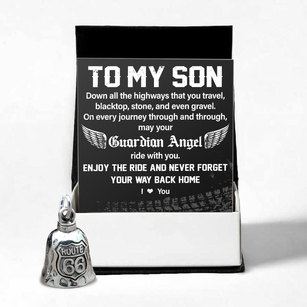 Route 66 Bell - Biker - To My Son - May Your Guardian Angel Ride With You - Ragnmg16001