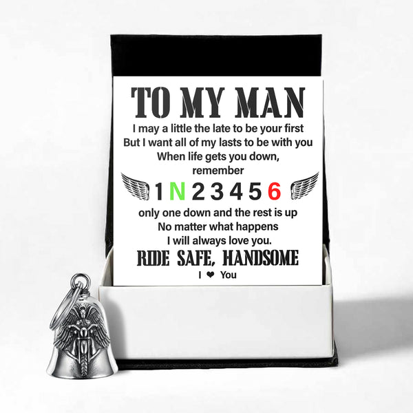 Personalized Angel Wings Motorcycle Bell - Biker - To My Man - I Will Always Love You - Ragnme26003