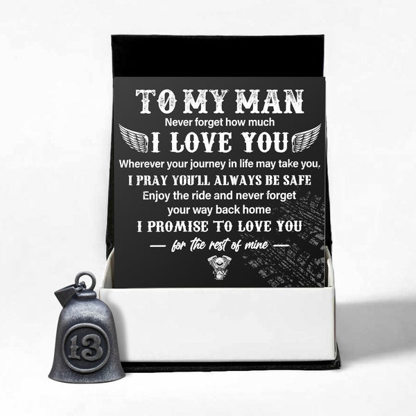 Personalized 13 Lucky Bell - Biker - To My Man - I Pray You'll Always Be Safe - Ragnmi26002