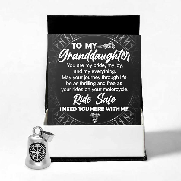 Personalized Viking Compass Bell - Biker - To My Granddaughter - You Are My Pride, My Joy, And My Everything - Ragnzv23002