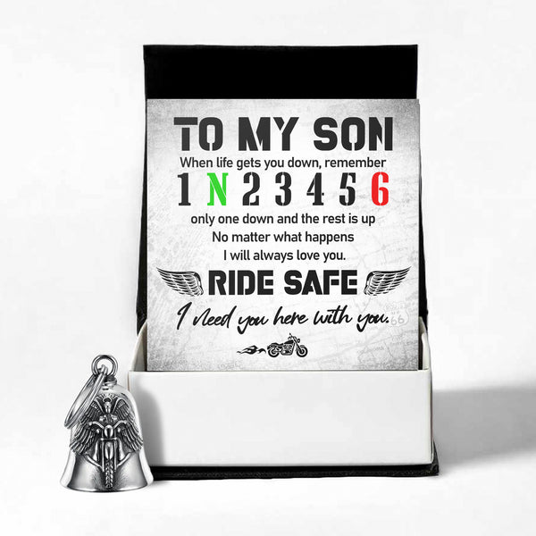 Personalized Angel Wings Motorcycle Bell - Biker - To My Son - I Will Always Love You - Ragnme16003