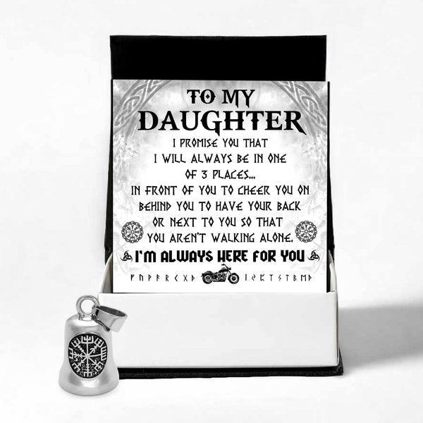 Personalized Viking Compass Bell - Biker - To My Daughter - I’m Always Here For You - Ragnzv17006