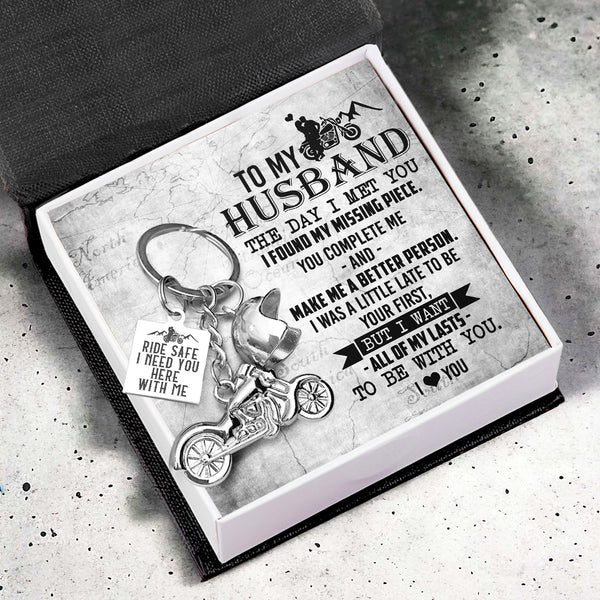 Journey With Me Always, My Beloved Husband - Custom Keychain Inspires Our Future - Ragkt14003