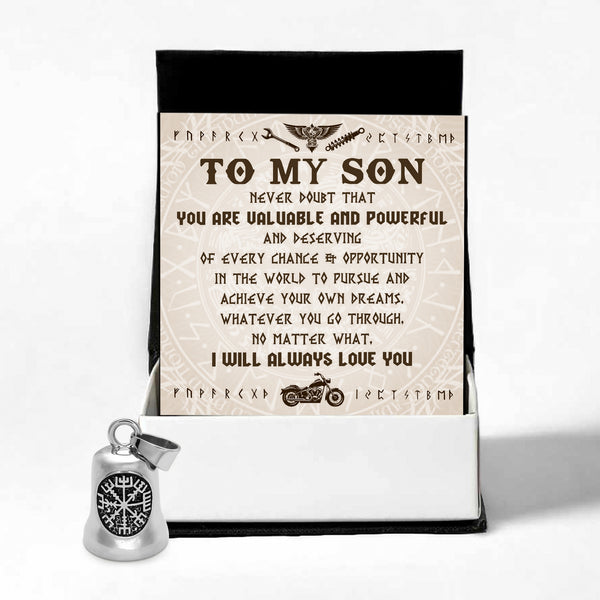 Personalized Viking Compass Bell - Biker - To My Son - I Will Always Love You - Ragnzv16011