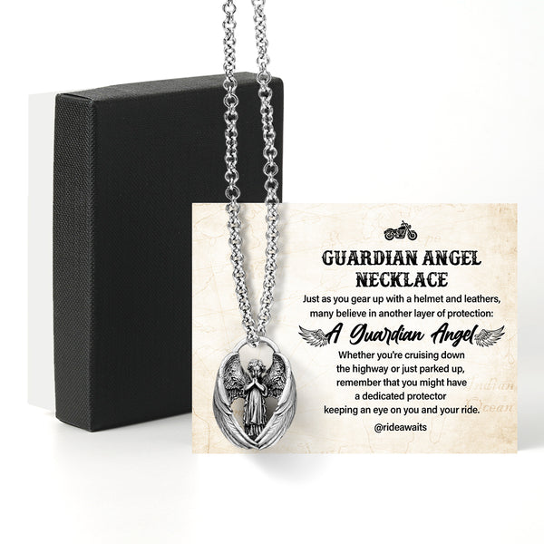 Blessing Angel Necklace - Biker - To Myself - Remember That You Might Have A Dedicated Protector - Ragnqf34001