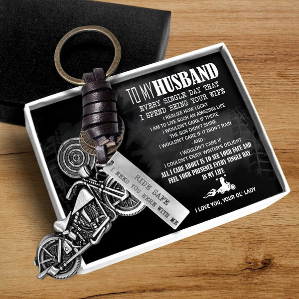 Motorcycle Keychain - To My Husband - Every Single Day That I Spend Being Your Wife - Ragkx14002